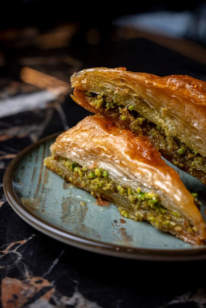 baklava with pistachios